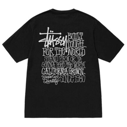 Stussy California Grown Pigment DyedTee Black