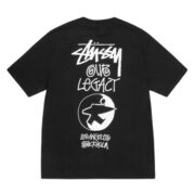 Our Legacy X Stussy 8 Ball Yin Yang Pigment Dyed Tee Taupe