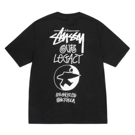 Our Legacy X Stussy 8 Ball Yin Yang Pigment Dyed Tee Taupe